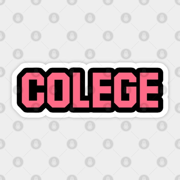 Colege - Misspelling Joke Sticker by codeclothes